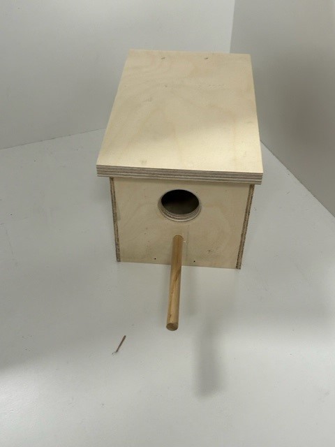 Plywood Finch Breeding Nesting box - Click Image to Close